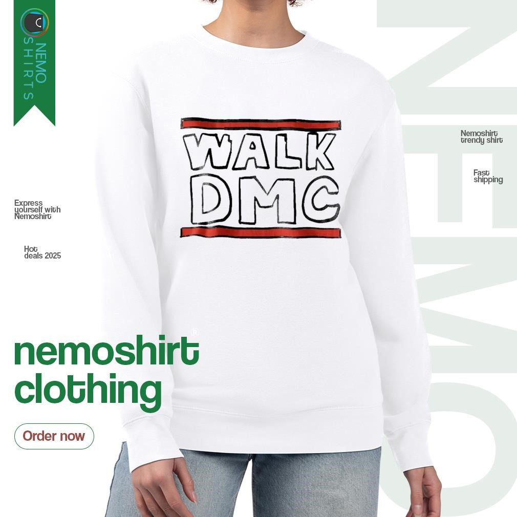 Walk DMC throwback - Adult & Kids T-Shirts, Sweatshirts & Hoodies apparel design preview 4