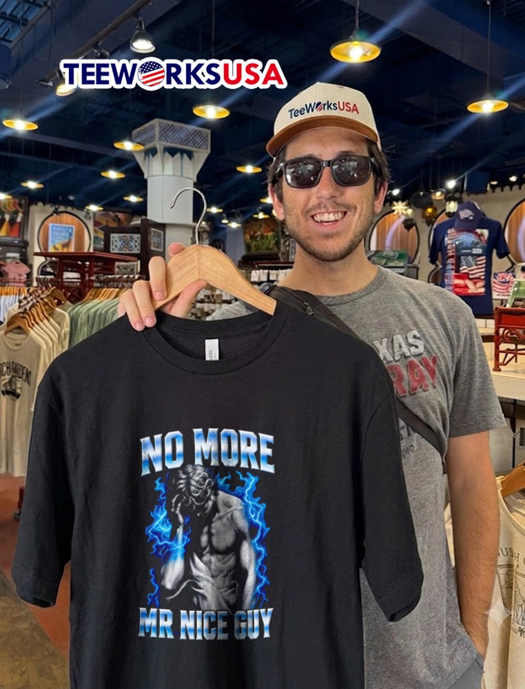 NO More MR Nice GUY muscular man holding head - Adult & Kids T-Shirts, Sweatshirts & Hoodies apparel design preview 2