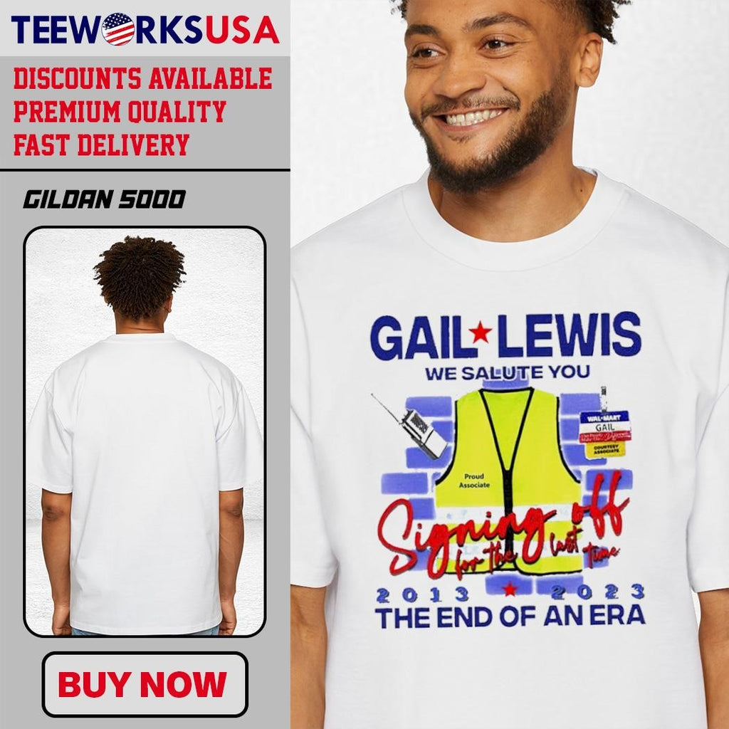 Gail Lewis We Salute You The End Of An Era design - Adult & Kids T-Shirts, Sweatshirts & Hoodies apparel design preview 1