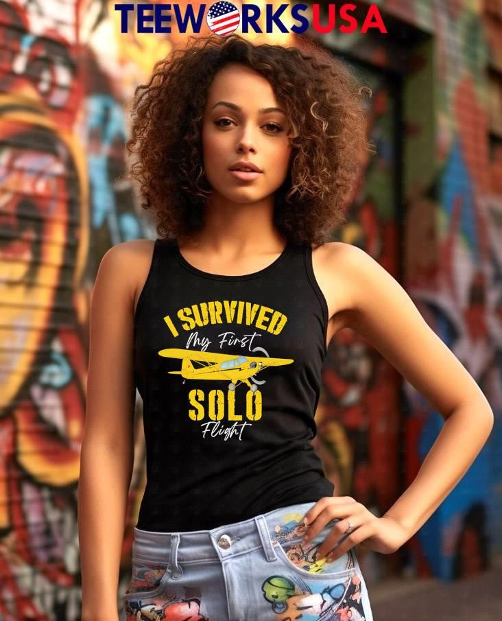 Flyboy Toys I Survived My First Solo Flight - Adult & Kids T-Shirts, Sweatshirts & Hoodies apparel design preview 7