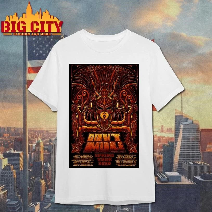 Gov't Mule Band Spring Tour 2026 Poster - Adult & Kids T-Shirts, Sweatshirts & Hoodies apparel design preview 1