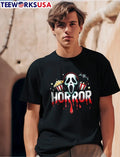 Horror Cartoon Ghostface Mask Popcorn Boxes Dripping - Adult & Kids T-Shirts, Sweatshirts & Hoodies apparel design preview 1