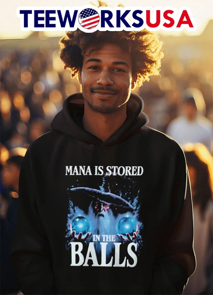 Mana Stored in Balls - Adult & Kids T-Shirts, Sweatshirts & Hoodies apparel design preview 3