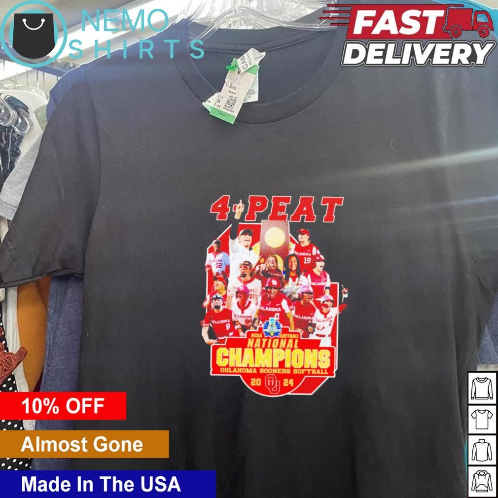 4-Peat national champions Oklahoma Sooners women's - Adult & Kids T-Shirts, Sweatshirts & Hoodies apparel design preview 1