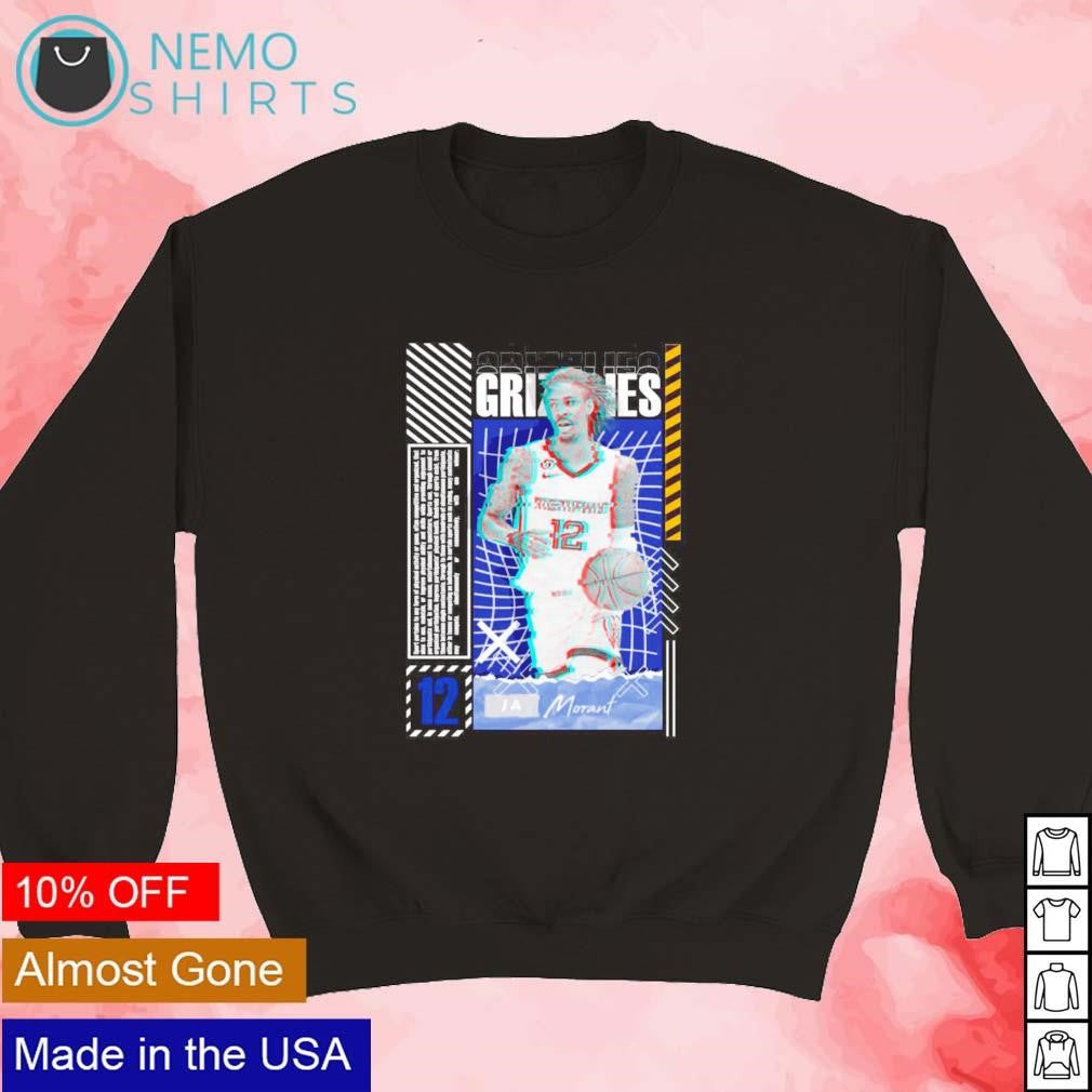 Ja Morant basketball design poster Grizzlies - Adult & Kids T-Shirts, Sweatshirts & Hoodies apparel design preview 3
