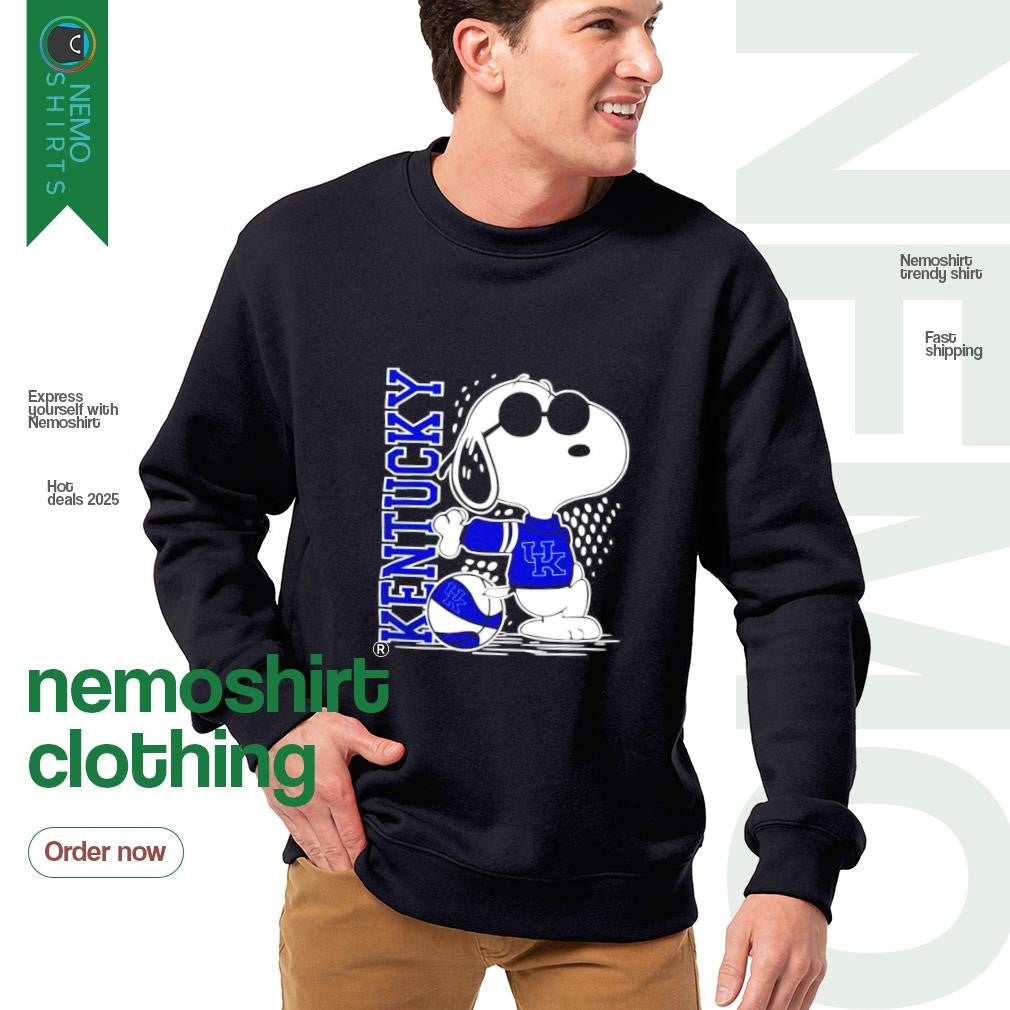 Kentucky Wildcat basketball snoopy 2025 - Adult & Kids T-Shirts, Sweatshirts & Hoodies apparel design preview 4