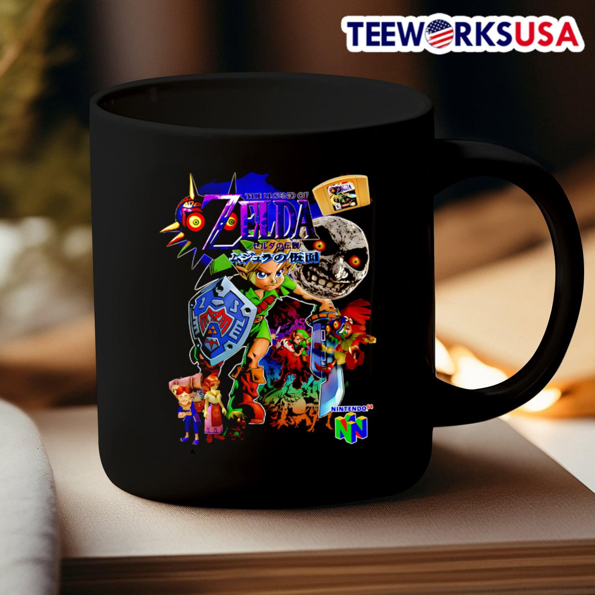 The Legend of Zelda Majora's Mask vintage - Adult & Kids T-Shirts, Sweatshirts & Hoodies apparel design preview 3