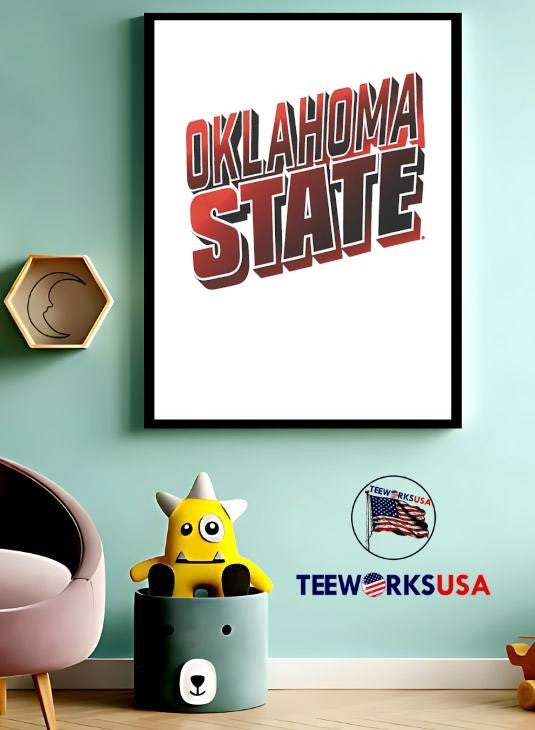 Oklahoma State University Block Letters Logo - Adult & Kids T-Shirts, Sweatshirts & Hoodies apparel design preview 3