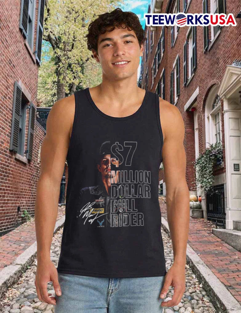 $7 Million Dollar Bull Rider J B Mauney - Adult & Kids T-Shirts, Sweatshirts & Hoodies apparel design preview 6