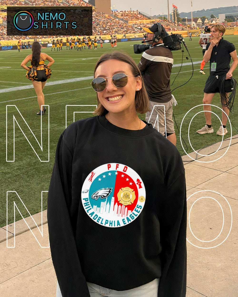 PFD Philadelphia Eagles football vs Fire Department - Adult & Kids T-Shirts, Sweatshirts & Hoodies apparel design preview 6