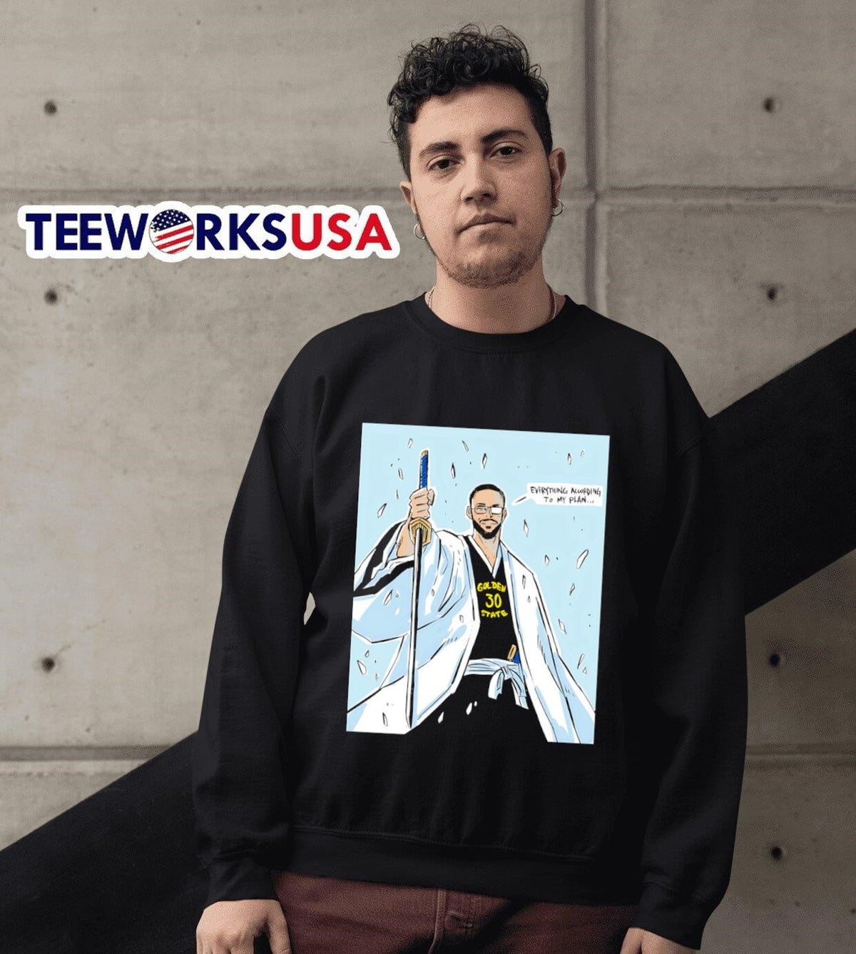 Stephen Curry x Aizen Sosuke everything according to - Adult & Kids T-Shirts, Sweatshirts & Hoodies apparel design preview 6