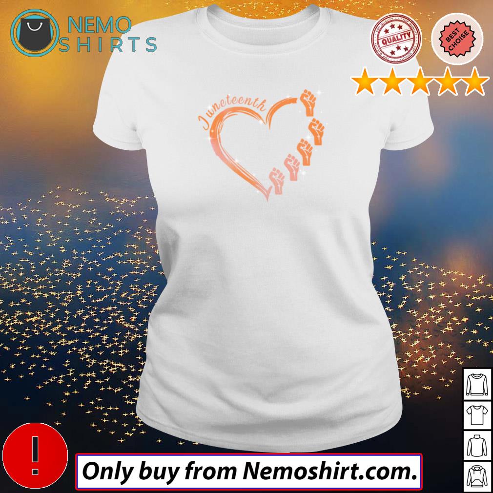 Juneteenth heart love - Adult & Kids T-Shirts, Sweatshirts & Hoodies apparel design preview 1