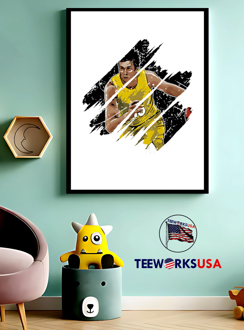 Austin Reaves Los Angeles L Stripes - Adult & Kids T-Shirts, Sweatshirts & Hoodies apparel design preview 3