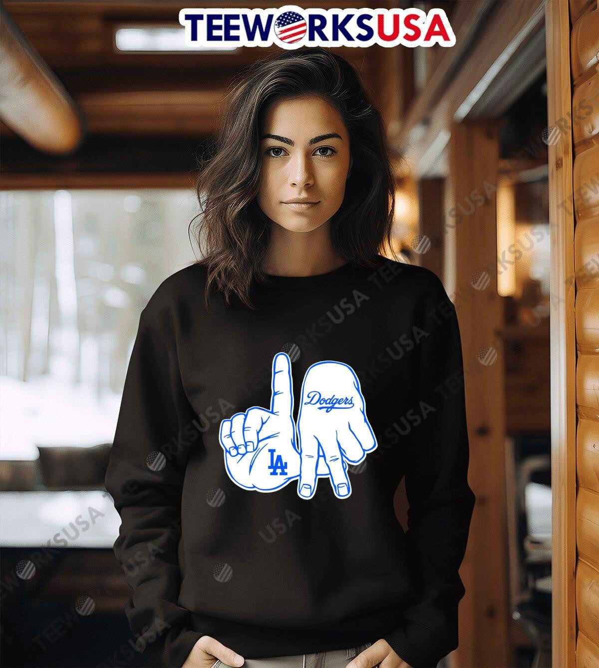 Los Angeles Dodgers Champs hand - Adult & Kids T-Shirts, Sweatshirts & Hoodies apparel design preview 6