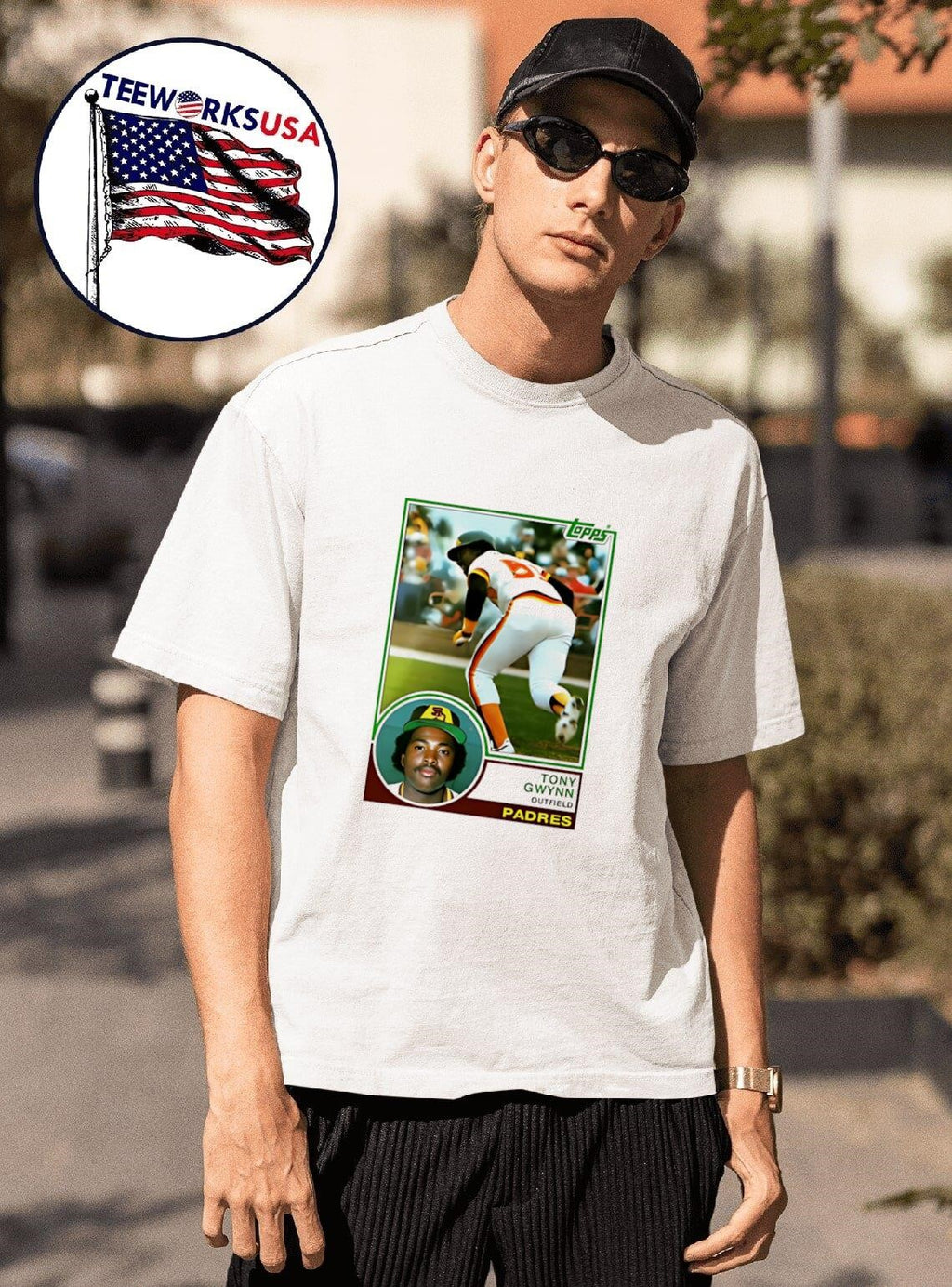 Tony Gwynn Outfield Padres - Adult & Kids T-Shirts, Sweatshirts & Hoodies apparel design preview 1