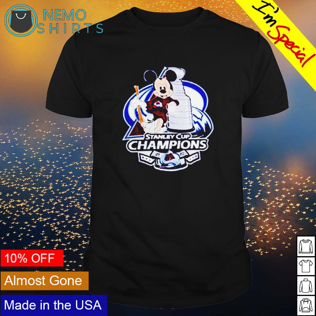 Colorado Avalanche Mickey mouse - Adult & Kids T-Shirts, Sweatshirts & Hoodies apparel design preview 1