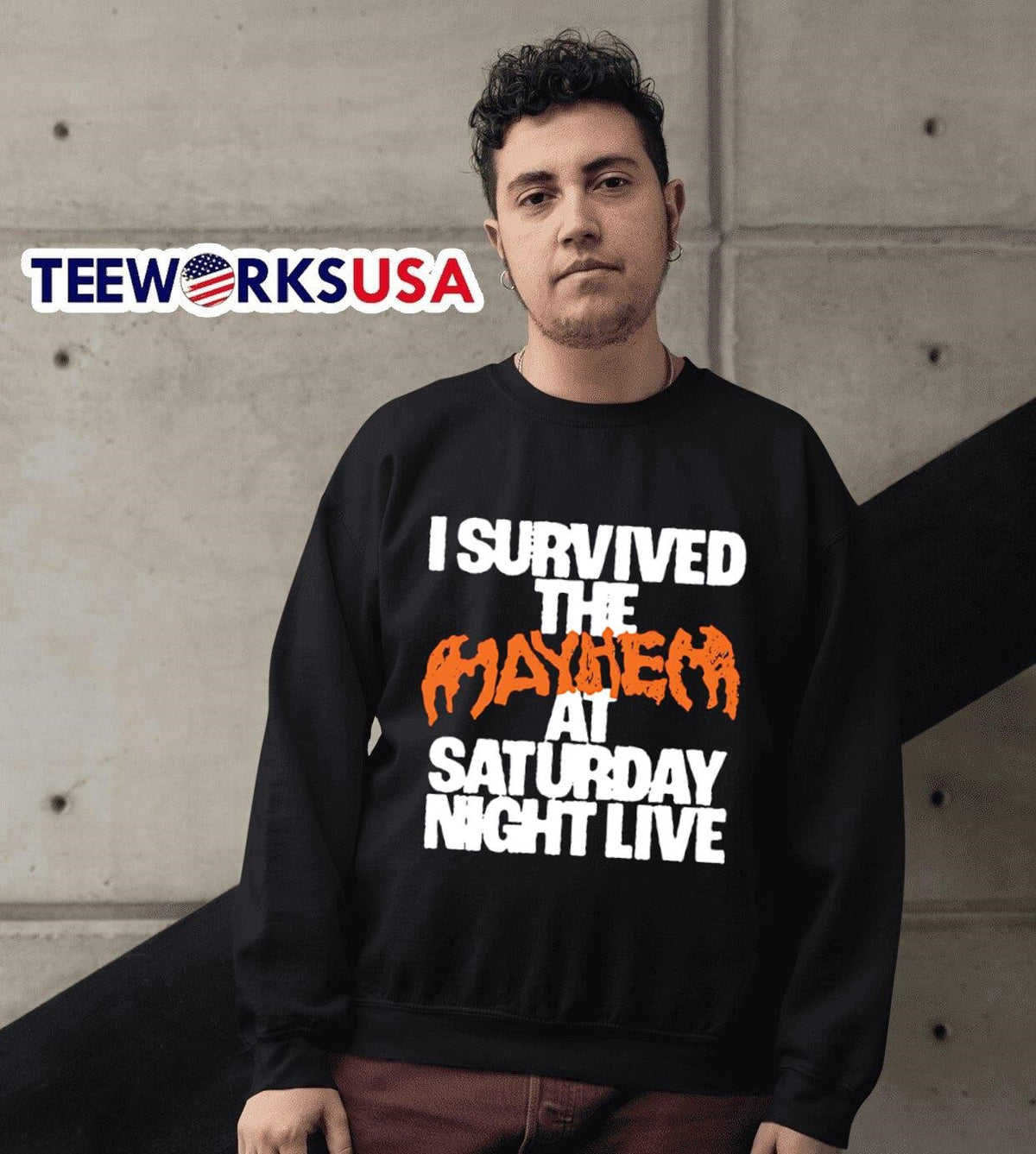 I survived the mayhem at saturday night live - Adult & Kids T-Shirts, Sweatshirts & Hoodies apparel design preview 6