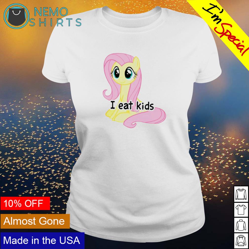 Fluttershy I eat - Adult & Kids T-Shirts, Sweatshirts & Hoodies apparel design preview 3