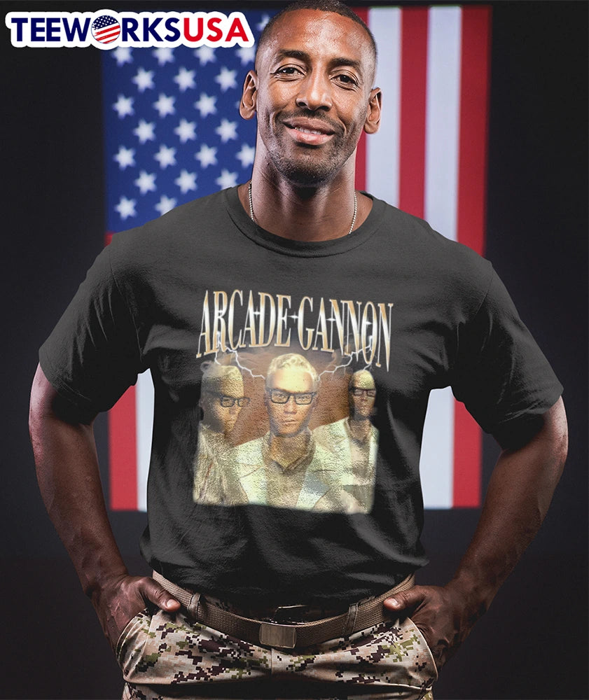 Arcade Gannon three men glasses lab coats lightning - Adult & Kids T-Shirts, Sweatshirts & Hoodies apparel design preview 1