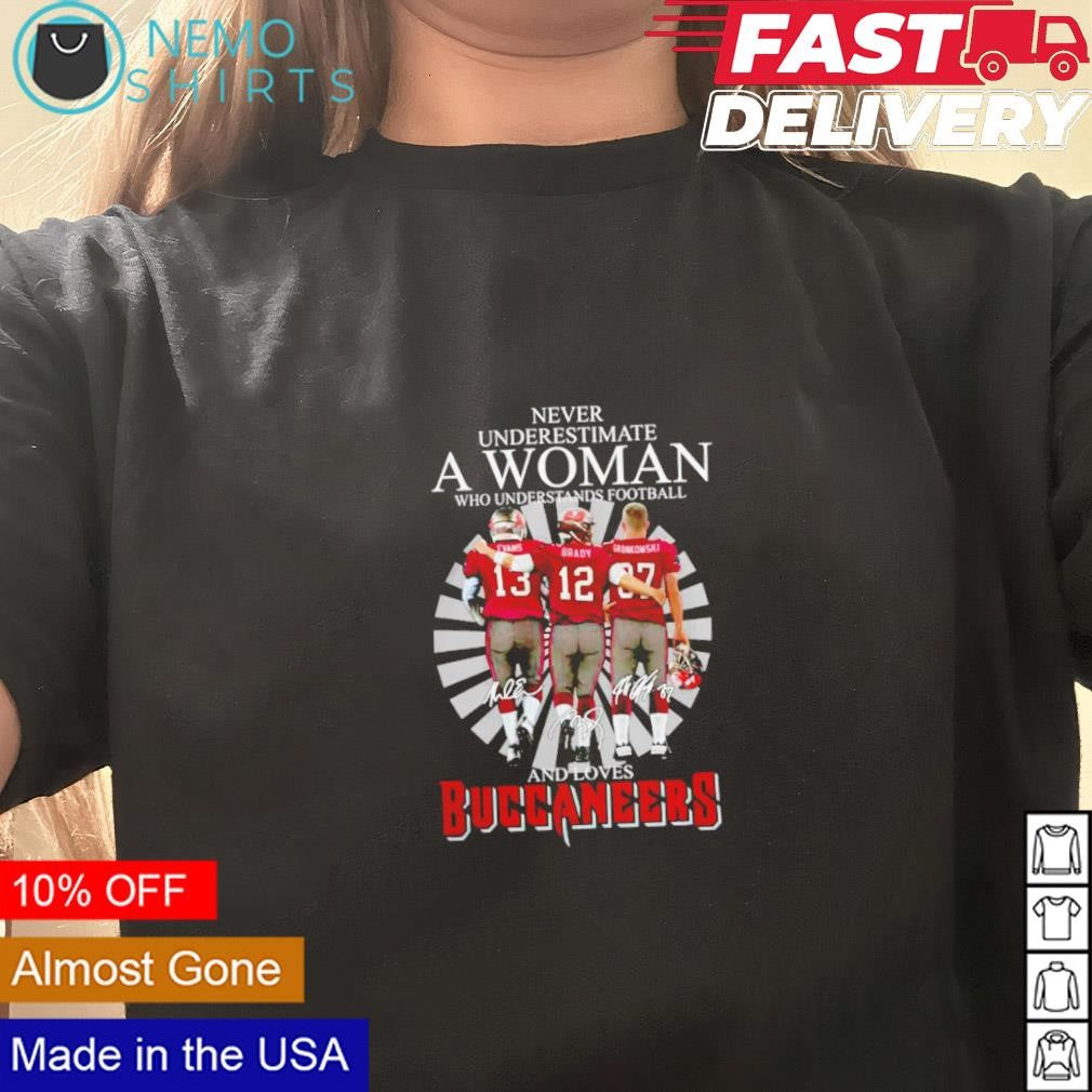 Never underestimate a woman who understands football - Adult & Kids T-Shirts, Sweatshirts & Hoodies product image 3