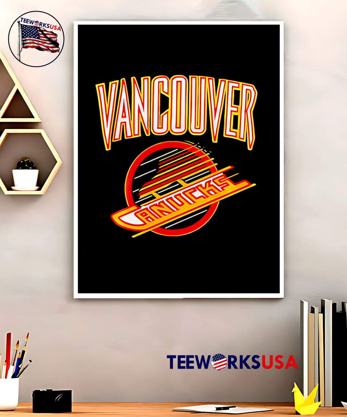 Vancouver Canucks x Grizzlies Black Skate - Adult & Kids T-Shirts, Sweatshirts & Hoodies apparel design preview 5