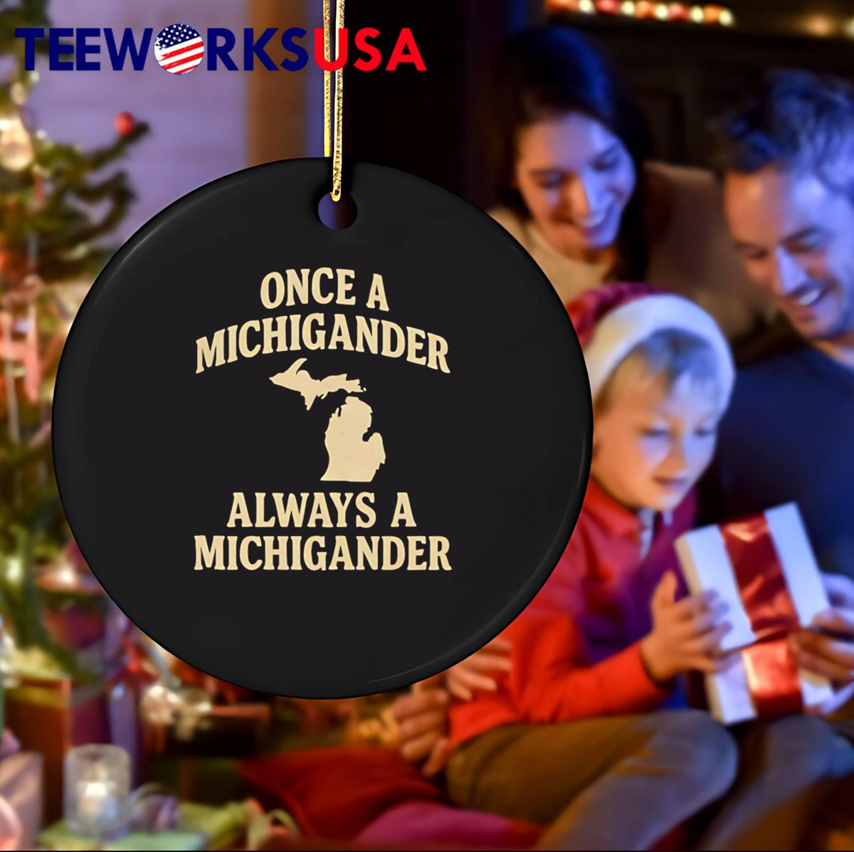 Once a michigander always - Adult & Kids T-Shirts, Sweatshirts & Hoodies apparel design preview 4