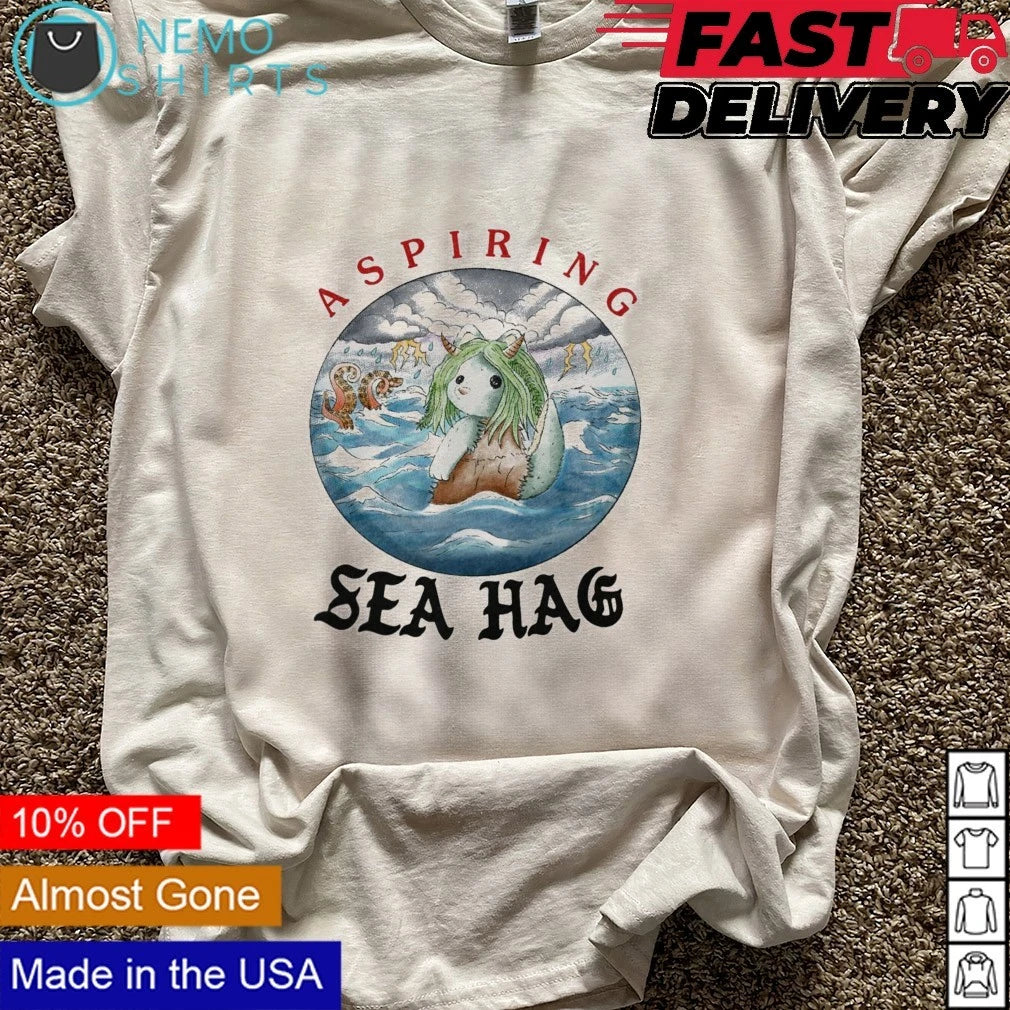 Aspiring Sea Hag Cute Monster fantasy creature - Adult & Kids T-Shirts, Sweatshirts & Hoodies apparel design preview 5