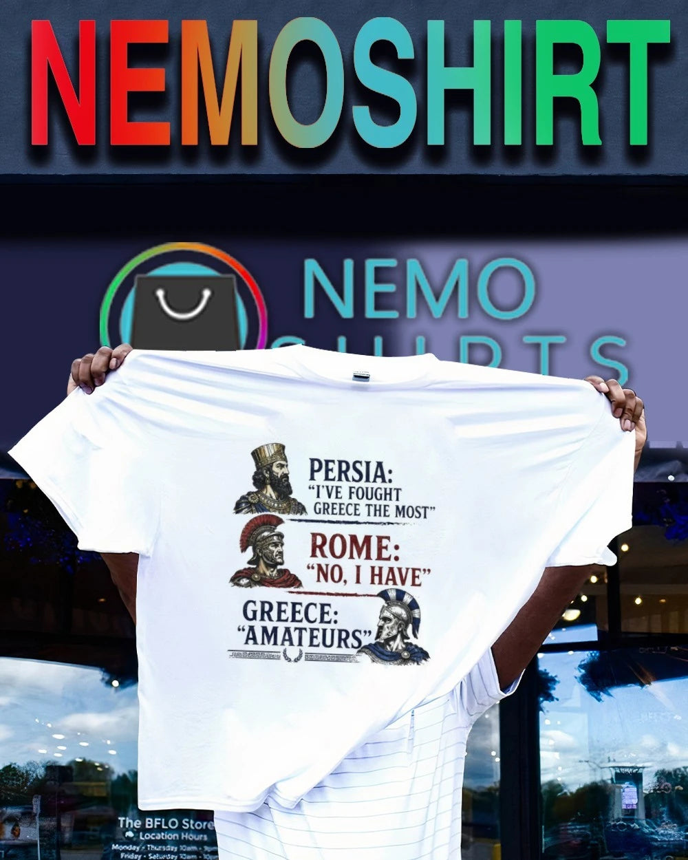 Greece Amateurs Persia vs Rome - Adult & Kids T-Shirts, Sweatshirts & Hoodies apparel design preview 1