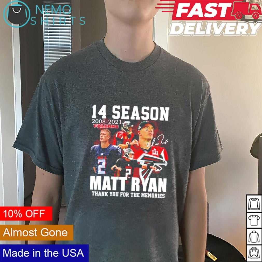 Matt Ryan Atlanta Falcons 14 season 2008 2021 thank - Adult & Kids T-Shirts, Sweatshirts & Hoodies apparel design preview 3