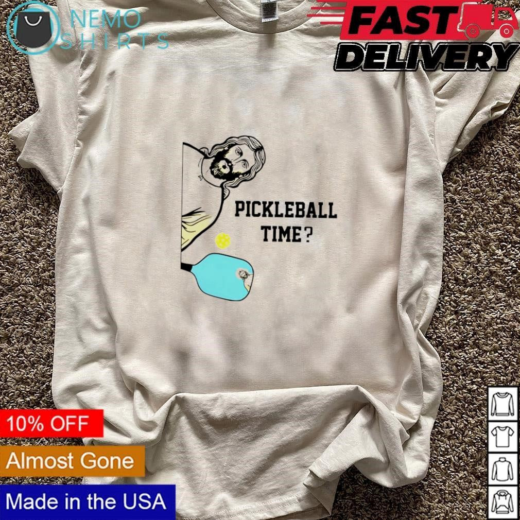 Pickleball time Jesus funny - Adult & Kids T-Shirts, Sweatshirts & Hoodies apparel design preview 3