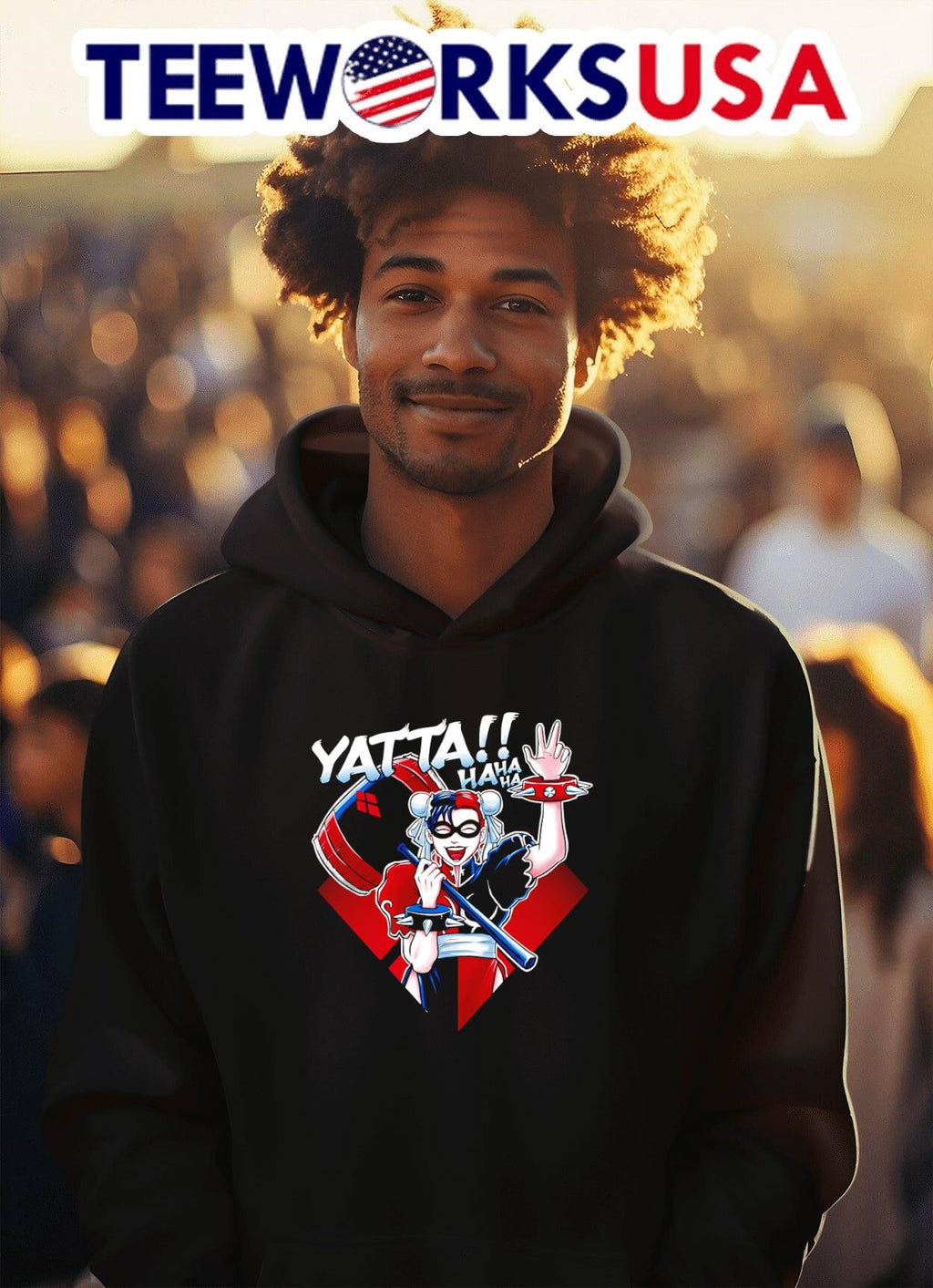 Harley Yatta hahaha - Adult & Kids T-Shirts, Sweatshirts & Hoodies apparel design preview 2