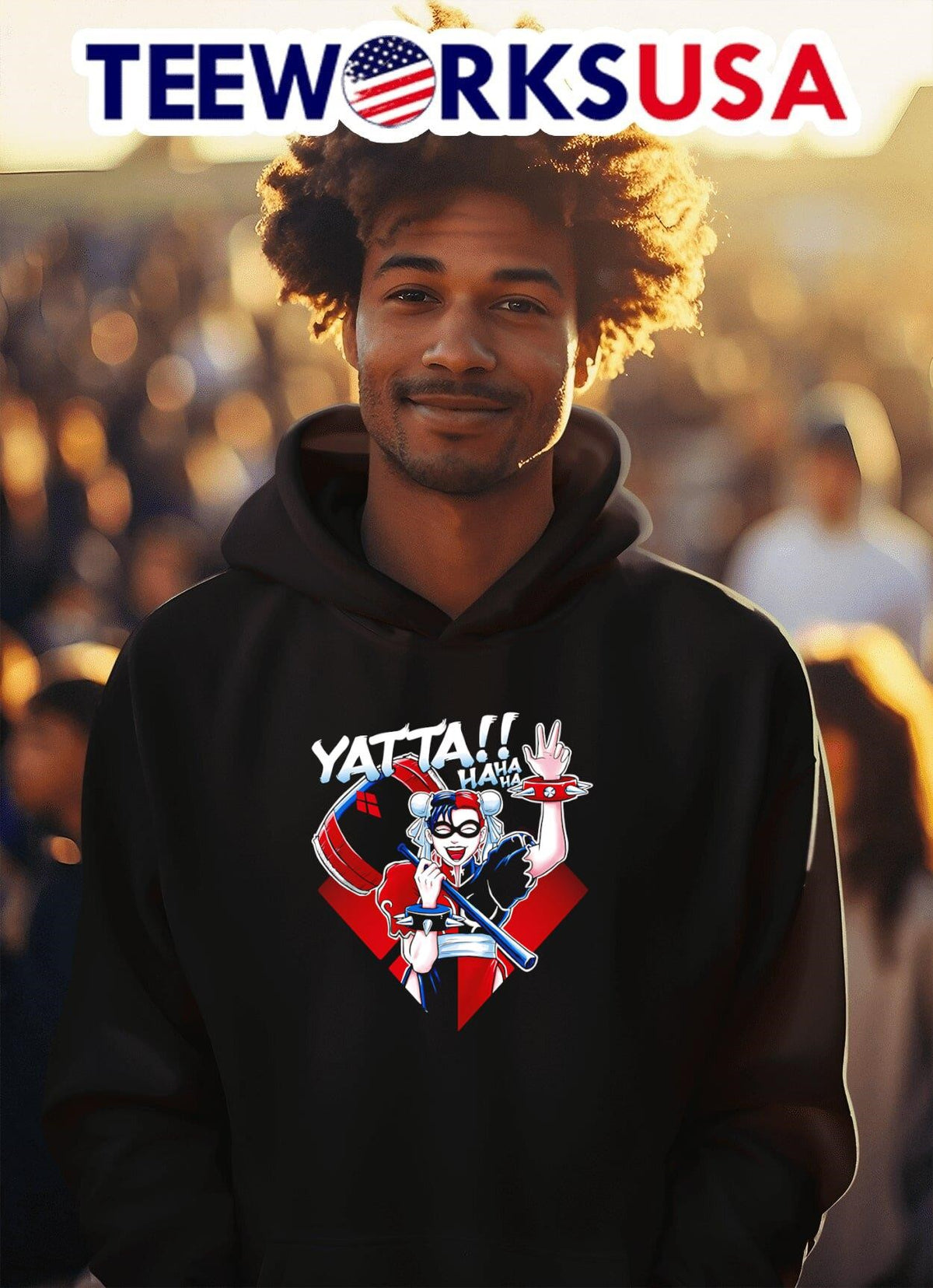 Harley Yatta hahaha - Adult & Kids T-Shirts, Sweatshirts & Hoodies apparel design preview 2