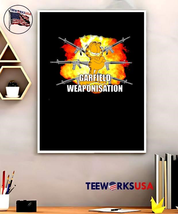 Garfield Weaponisation - Adult & Kids T-Shirts, Sweatshirts & Hoodies apparel design preview 5