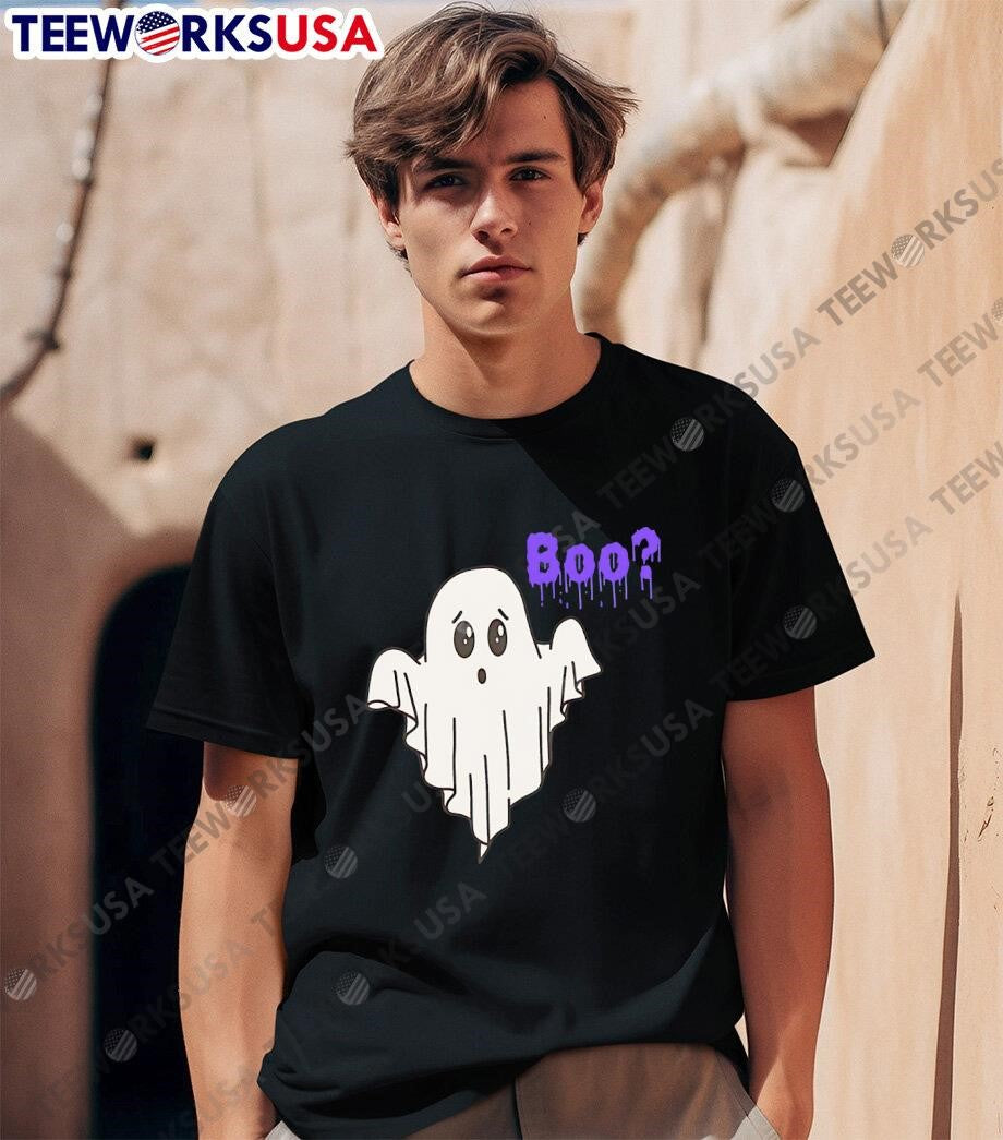 Cute Ghost Boo - Adult & Kids T-Shirts, Sweatshirts & Hoodies apparel design preview 1