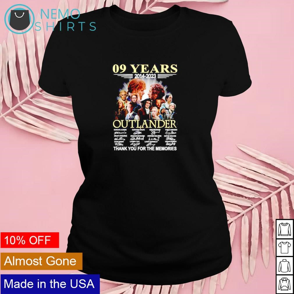 Outlander 9 years 2014 2023 thank you for the - Adult & Kids T-Shirts, Sweatshirts & Hoodies apparel design preview 4