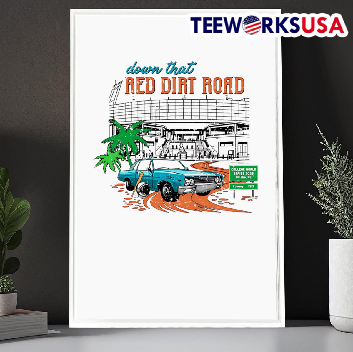 Red Dirt Road Omaha - Adult & Kids T-Shirts, Sweatshirts & Hoodies apparel design preview 6