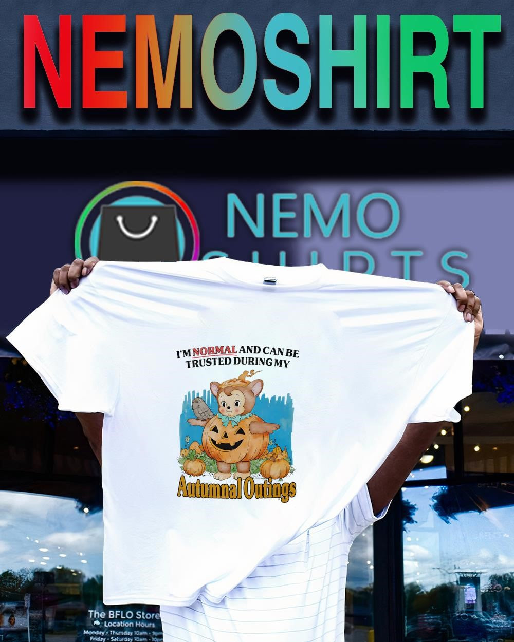I'm Normal and Can Be Trusted During My Autumnal - Adult & Kids T-Shirts, Sweatshirts & Hoodies apparel design preview 1