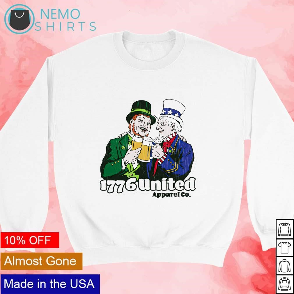 Uncle Sam 1776 united St. Patrick's day - Adult & Kids T-Shirts, Sweatshirts & Hoodies apparel design preview 3