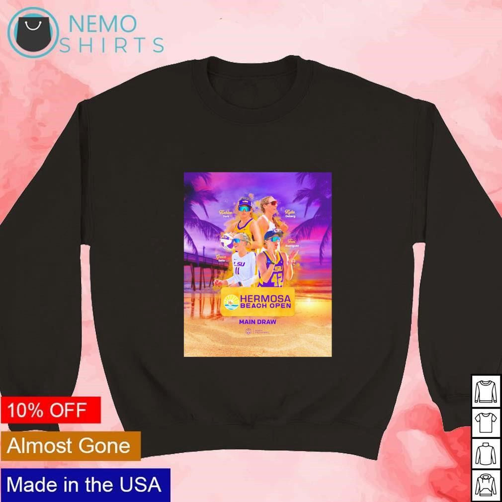 LSU Beach volleyball Hermosa Open - Adult & Kids T-Shirts, Sweatshirts & Hoodies apparel design preview 3