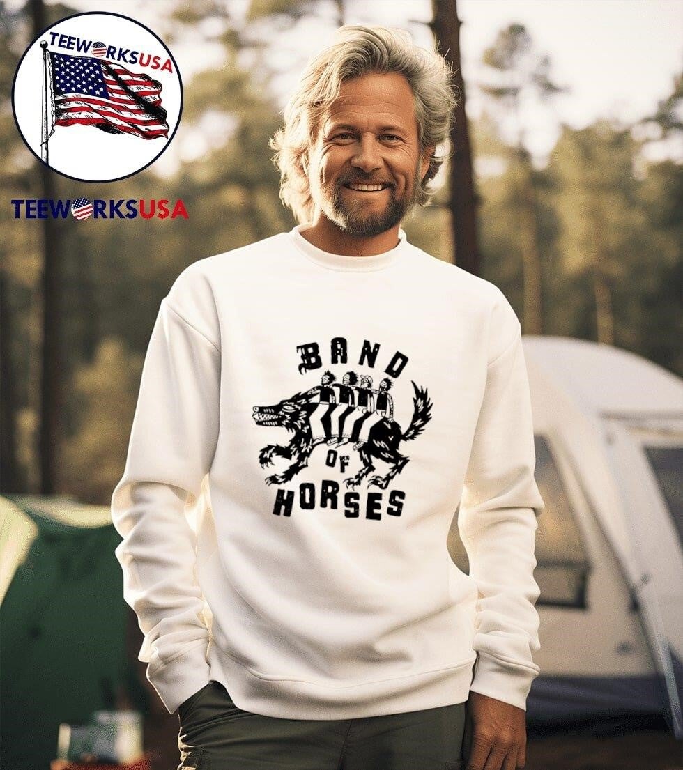 Band Of Horses Wolf - Adult & Kids T-Shirts, Sweatshirts & Hoodies apparel design preview 3