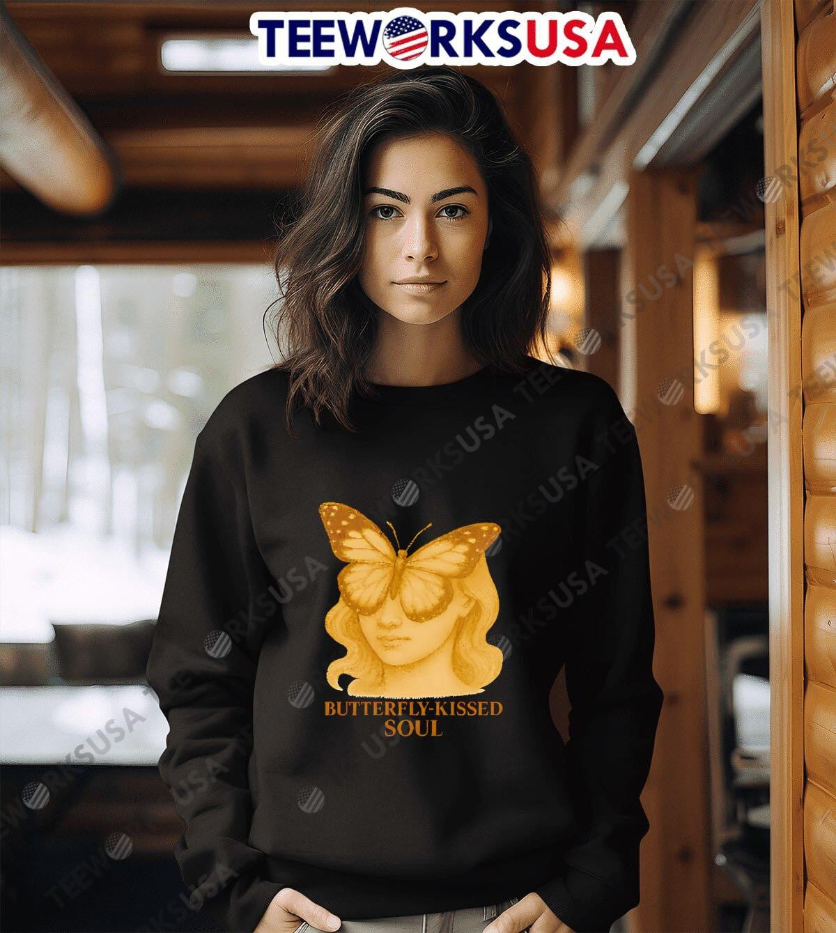 Butterfly kissed Soul - Adult & Kids T-Shirts, Sweatshirts & Hoodies apparel design preview 6