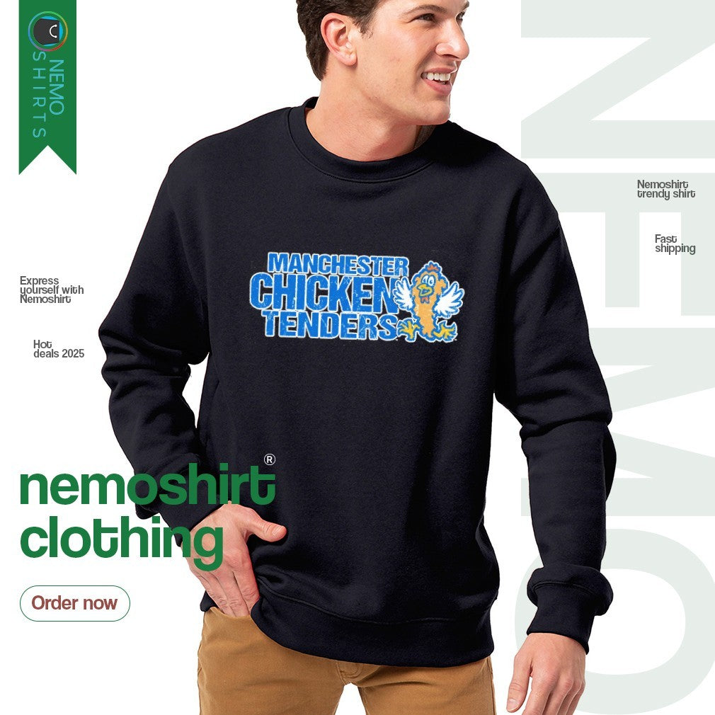 Manchester chicken tenders New Hampshire Fisher Cats - Adult & Kids T-Shirts, Sweatshirts & Hoodies apparel design preview 4