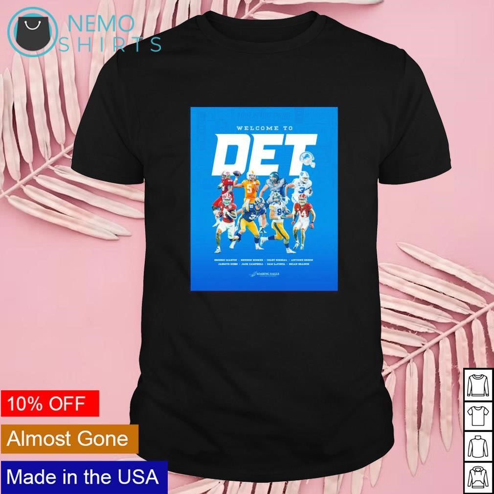 Welcome to the Pride Detroit Lions 2023 draft - Adult & Kids T-Shirts, Sweatshirts & Hoodies apparel design preview 1