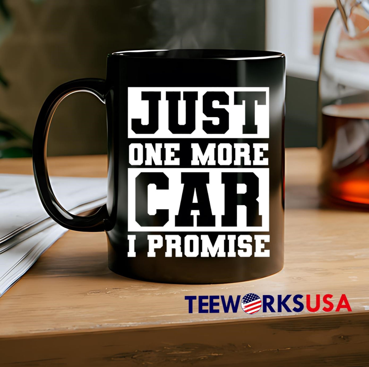 Just One More Car I Promise - Adult & Kids T-Shirts, Sweatshirts & Hoodies apparel design preview 2