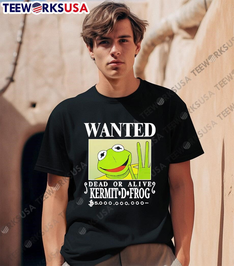 Wanted dead or alive kermit d. frog - Adult & Kids T-Shirts, Sweatshirts & Hoodies apparel design preview 1