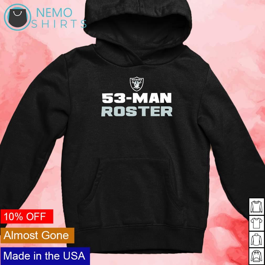 Las Vegas Raiders 53 man roster - Adult & Kids T-Shirts, Sweatshirts & Hoodies apparel design preview 2