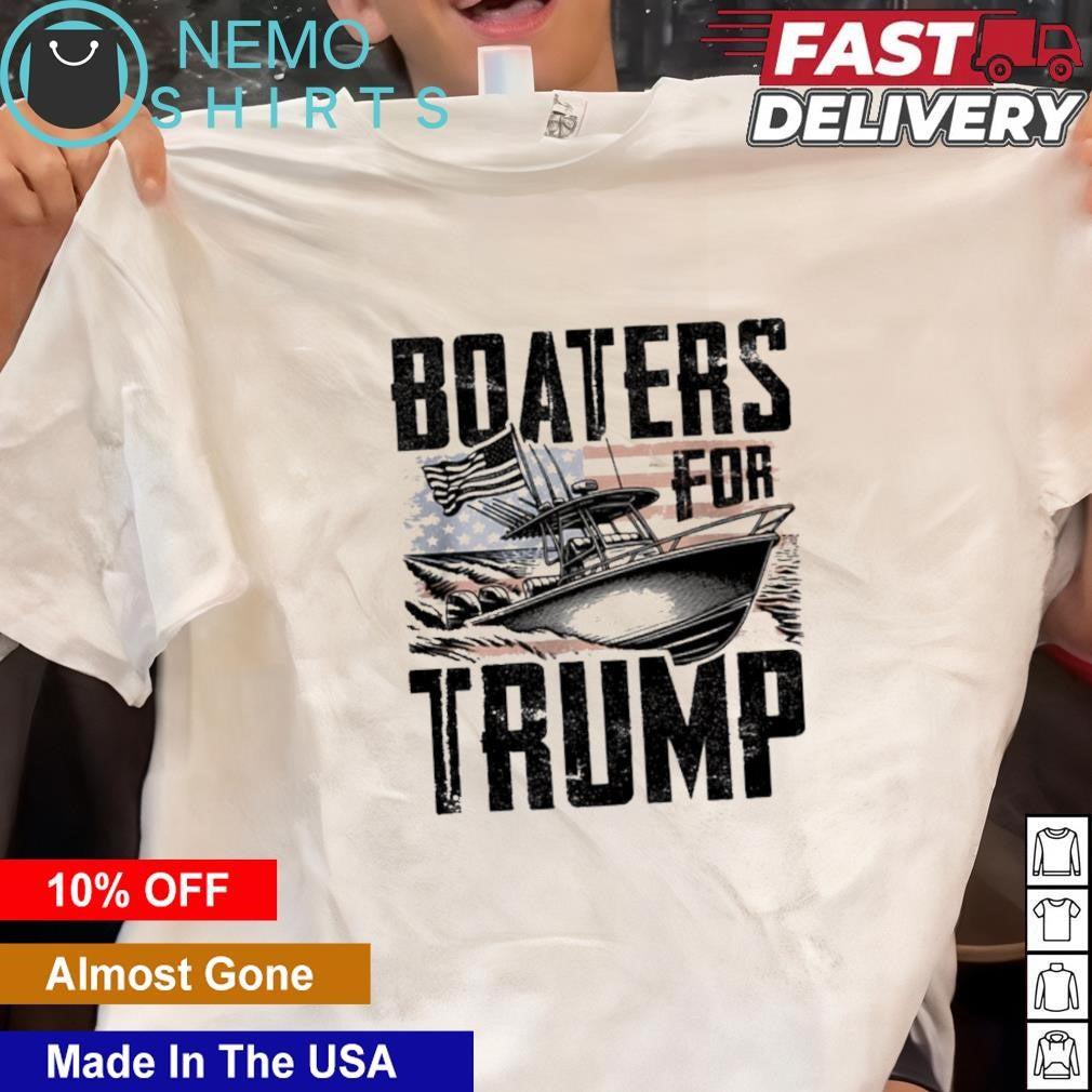 Boaters for Trump - Adult & Kids T-Shirts, Sweatshirts & Hoodies apparel design preview 1