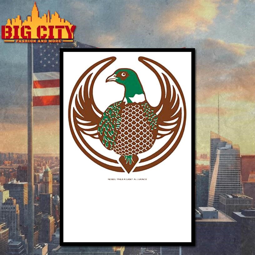 Rebel pheasant alliance heavyweight - Adult & Kids T-Shirts, Sweatshirts & Hoodies apparel design preview 4
