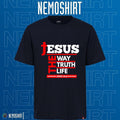 Jesus the way ttruth life John 14 6 - Adult & Kids T-Shirts, Sweatshirts & Hoodies apparel design preview 1
