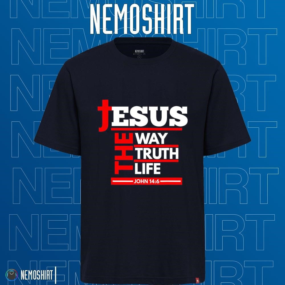 Jesus the way ttruth life John 14 6 - Adult & Kids T-Shirts, Sweatshirts & Hoodies apparel design preview 1